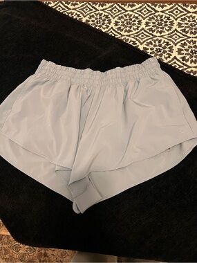 Aerie offline light Blue Women's Athletic Shorts with Elastic Waistband